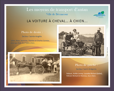 Les moyens de transport d'antan
